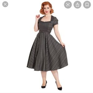 Voodoo Vixen Ella Dress Grey XL